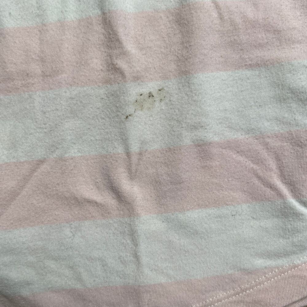 Polarn O. Pyret 4-6 Yrs Girl Pink/White Dress With Lemon Pocket Detail - Picture 4 of 7